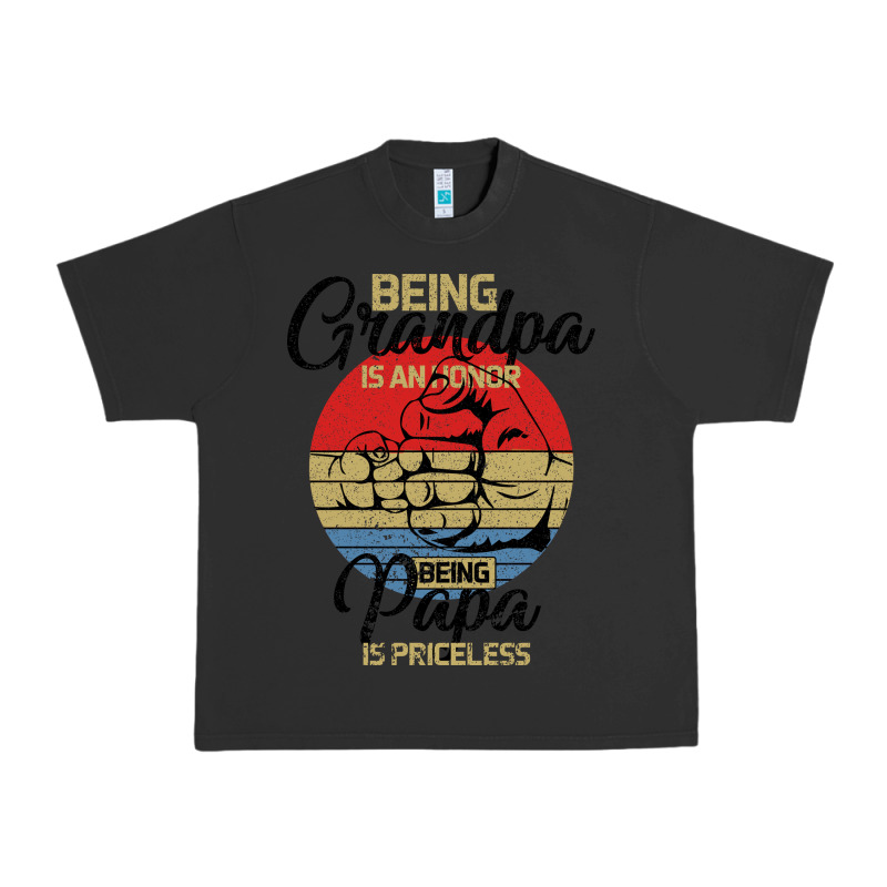 Being Grandpa İs An Honor Being Papa İs Priceless Urban Heavy Tee by Bettercallsaul | Teevron