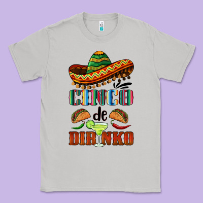 Cinco De Dirinko Sombrero Classic Tee Designed By Barkaloodesign