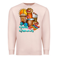 Pale Pink Sweet Summer Premium Sweatshirt - CowhideDigitalArt
