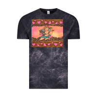 Cloud Black cupid valentine's day Vintage Tee - RanaPortraitStore