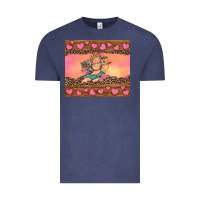 Vintage Denim cupid valentine's day Vintage Tee - RanaPortraitStore