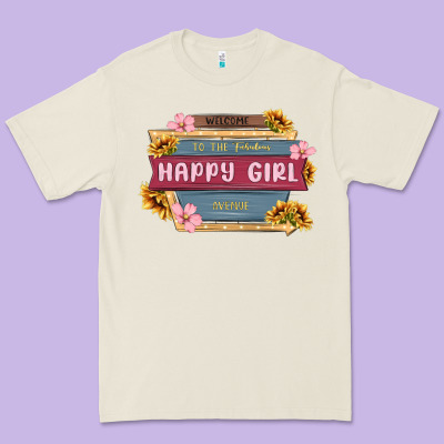Welcome To The Fabulous Happy Girl Avenue Premium Tee Designed By Maliassmallbusiness
