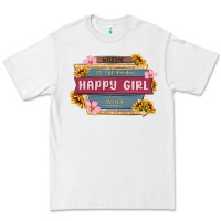 White welcome to the fabulous happy girl avenue Premium Tee - MaliasSmallBusiness