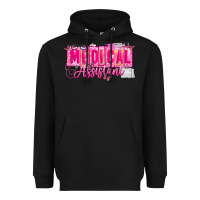Black valentine medical assistant Heavyweight Hoodie - CowhideDigitalArt
