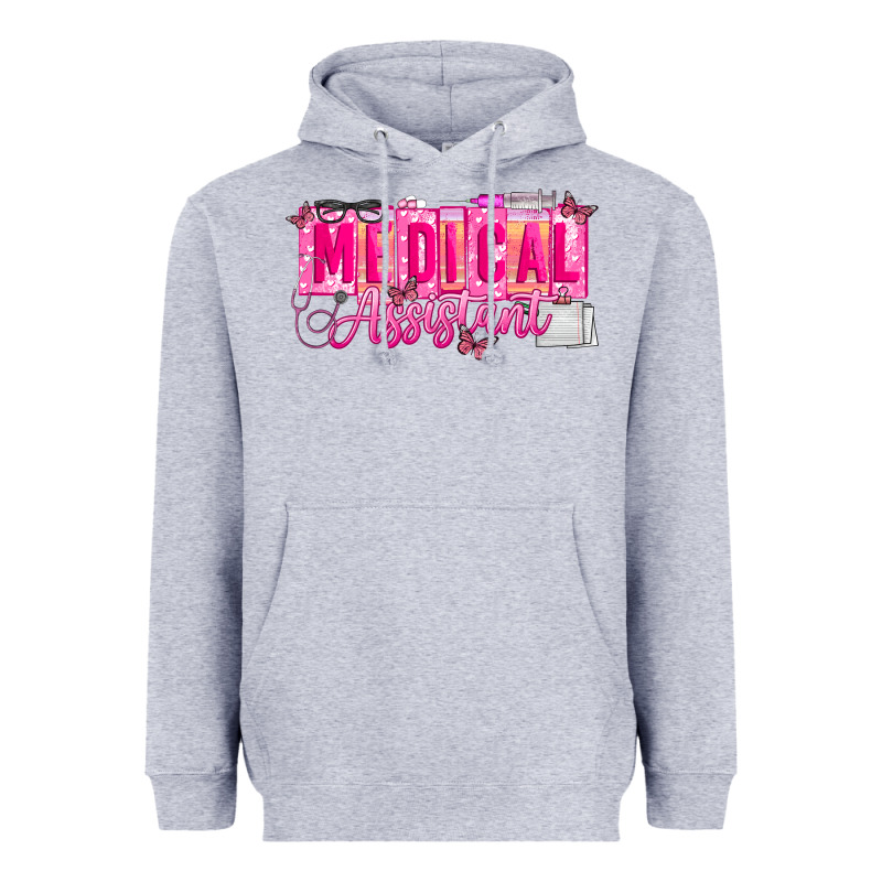 Valentine Medical Assistant Heavyweight Hoodie by CowhideDigitalArt | Teevron