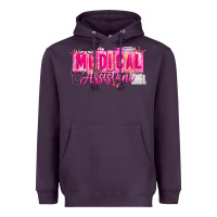 Plum valentine medical assistant Heavyweight Hoodie - CowhideDigitalArt