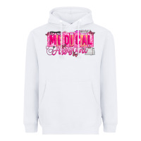 White valentine medical assistant Heavyweight Hoodie - CowhideDigitalArt