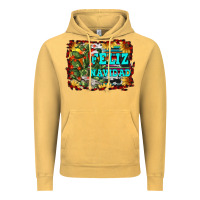 Vintage Mustard feliz navidad Vintage Hoodie - RanaPortraitStore