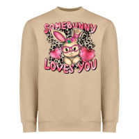 Mushroom Somebunny loves you Easter Day Heavyweight Sweatshirt - CowGirlArtShop