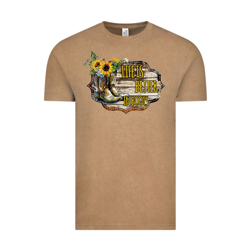 Life Is Better In Boots Vintage Tee by Bettercallsaul | Teevron