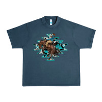 Midnight Navy western cowboy Urban Heavy Tee - RanaPortraitStore