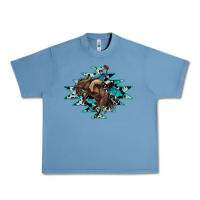 Pebble Blue western cowboy Urban Heavy Tee - RanaPortraitStore