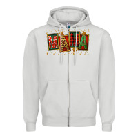 Dove Grey Mama Christmas Mother's Day Zipper Hoodie - FaDigitalArtStudio
