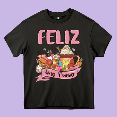Mexican New Year Heavy Core Tee Designed By Maliassmallbusiness