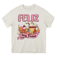 Cream mexican new year Heavy Core Tee - MaliasSmallBusiness