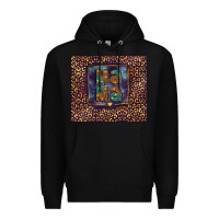 Black Leopard mama Premium Hoodie - FaDigitalArtStudio