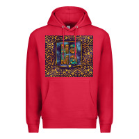 Cardinal Leopard mama Premium Hoodie - FaDigitalArtStudio