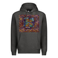 Charcoal Heather Leopard mama Premium Hoodie - FaDigitalArtStudio