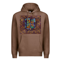 Chestnut Leopard mama Premium Hoodie - FaDigitalArtStudio