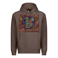 Coffee Leopard mama Premium Hoodie - FaDigitalArtStudio
