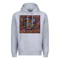 Heather Grey Leopard mama Premium Hoodie - FaDigitalArtStudio