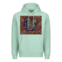 Seafoam Leopard mama Premium Hoodie - FaDigitalArtStudio