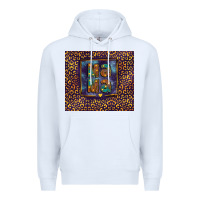 White Leopard mama Premium Hoodie - FaDigitalArtStudio