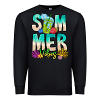 Black Summer Vibes Premium Sweatshirt - CowhideDigitalArt