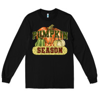 Black Pumpkin season Long Sleeve Tee - NancyCooperArtShop