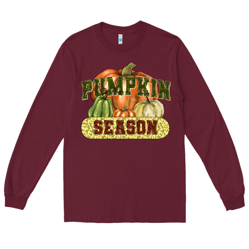 Pumpkin Season Long Sleeve Tee by NancyCooperArtShop | Teevron