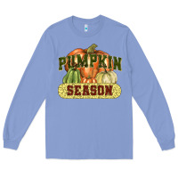Colony Blue Pumpkin season Long Sleeve Tee - NancyCooperArtShop