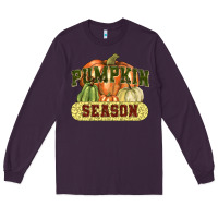 Plum Pumpkin season Long Sleeve Tee - NancyCooperArtShop