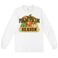 White Pumpkin season Long Sleeve Tee - NancyCooperArtShop