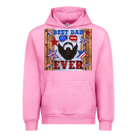 Fuchsia Pink best dad ever american flag Urban Hoodie - Artiststas