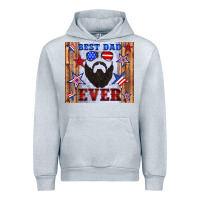 Heather Grey best dad ever american flag Urban Hoodie - Artiststas