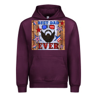 Mauve Wine best dad ever american flag Urban Hoodie - Artiststas