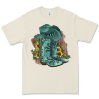Bone Turquoise Cowboy Boots Premium Tee - JahusDesignShop