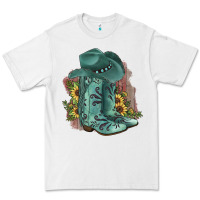 White Turquoise Cowboy Boots Premium Tee - JahusDesignShop