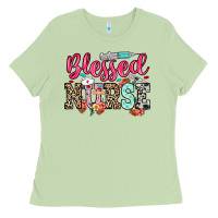Matcha blessed nurse Ladies Tee - NancyCooperArtShop
