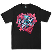 Black lets go girls pink Premium Tee - NancyCooperArtShop