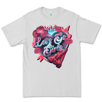Dove Grey lets go girls pink Premium Tee - NancyCooperArtShop