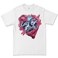 White lets go girls pink Premium Tee - NancyCooperArtShop