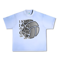 Grape Ice I Know I Play Like A Girl Try To Keep Up Volleyball Urban Heavy Tee - Bettercallsaul