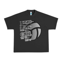 Pigment Black I Know I Play Like A Girl Try To Keep Up Volleyball Urban Heavy Tee - Bettercallsaul