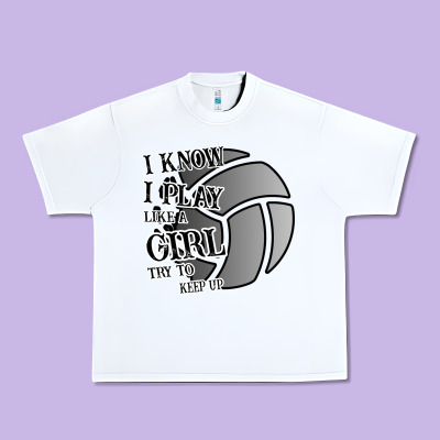 I Know I Play Like A Girl Try To Keep Up Volleyball Urban Heavy Tee Designed By Bettercallsaul