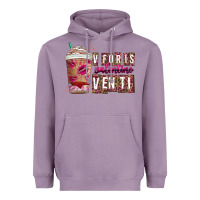 Lavender V For is Valentine Venti Heavyweight Hoodie - CowhideDigitalArt