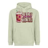 Matcha V For is Valentine Venti Heavyweight Hoodie - CowhideDigitalArt