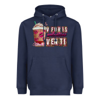 Navy V For is Valentine Venti Heavyweight Hoodie - CowhideDigitalArt
