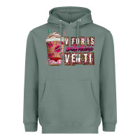 Sage V For is Valentine Venti Heavyweight Hoodie - CowhideDigitalArt