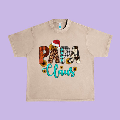 Papa Claus Urban Heavy Tee Designed By Jahusdesignshop